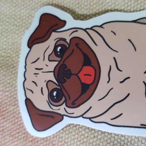 (B) Pug Dog Sticker Doggie Dog Mom Puppy - Picture 2 of 4